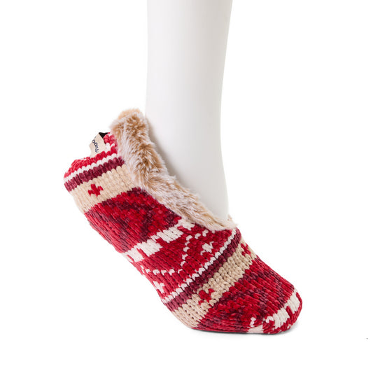 Ladies Chenille Ballerina Slipper Sock - US 7306