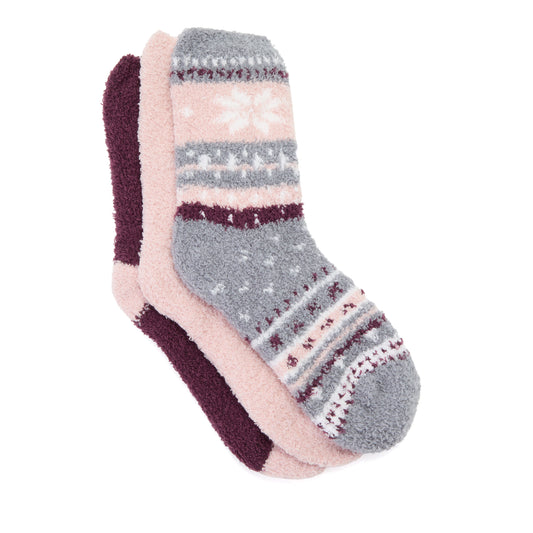 Ladies Cozy Crew Socks 3 Pack - US 3617