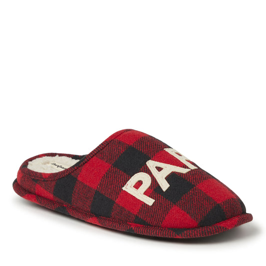 Men's Papa Bear Buffalo Check Clog Slipper - US 2137