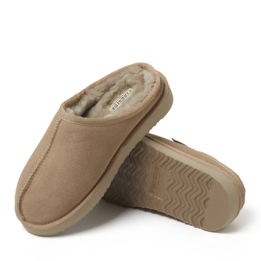 Women's Fireside by Dearfoams Greta Genuine Shearling Clog - Water Resistant - US 8167