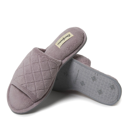 Women's Beatrice Microfiber Terry Slide with Quilted Vamp - US 8554