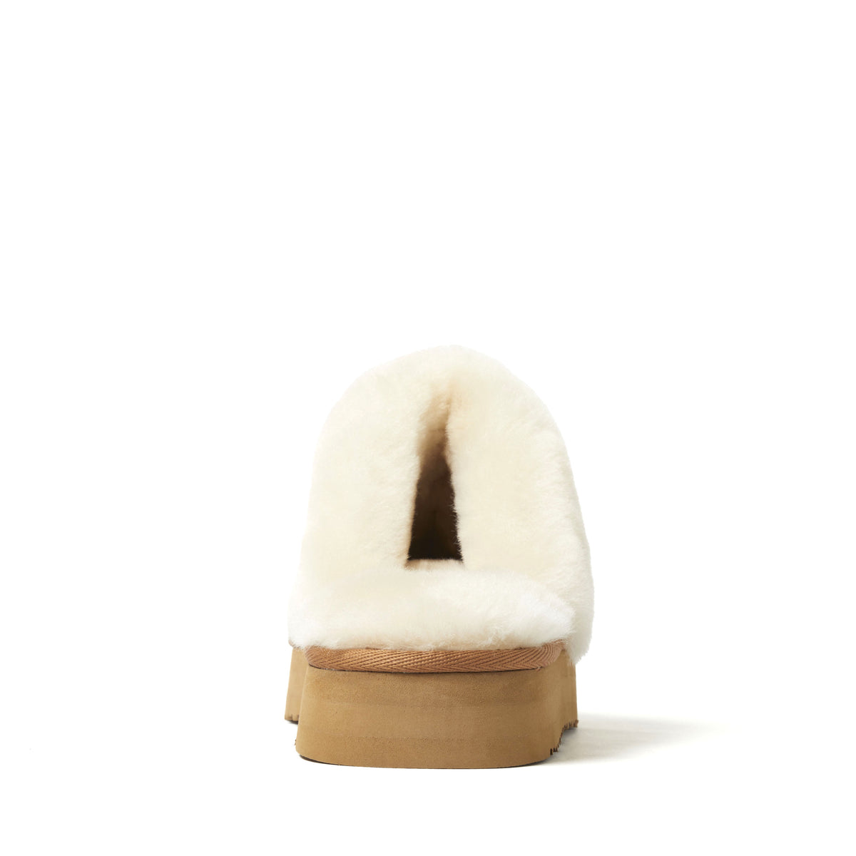 Women's Fireside by Dearfoams Melton Genuine Shearling Platform Scuff - US 2758