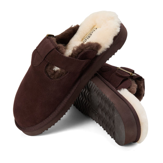 Women's Fireside by Dearfoams Maitland Genuine Shearling Scuff - US 9251