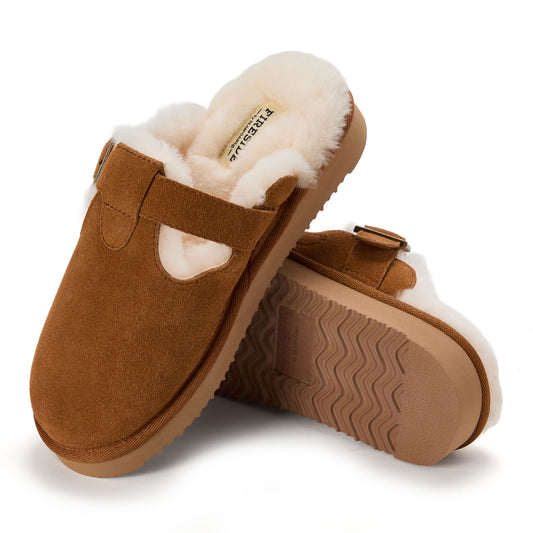 Women's Fireside by Dearfoams Maitland Genuine Shearling Scuff - US 7270