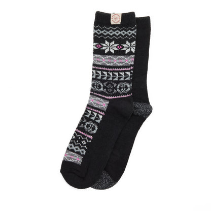 Ladies Fairaisle Crew Socks - US 6157