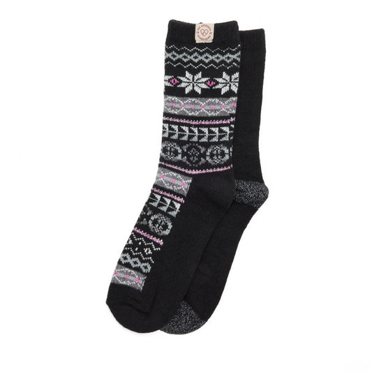 Ladies Fairaisle Crew Socks - US 6157