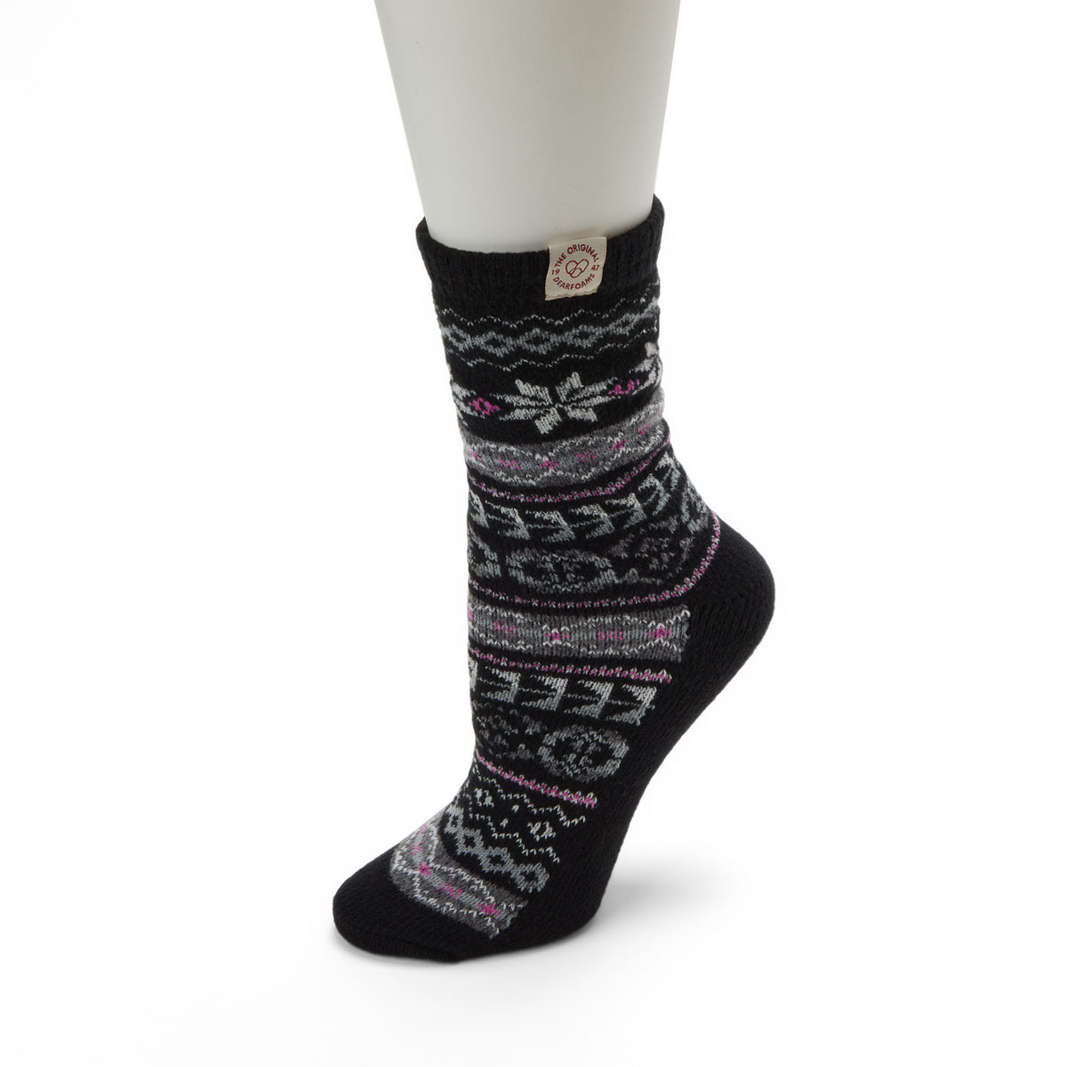 Ladies Fairaisle Crew Socks - US 6157