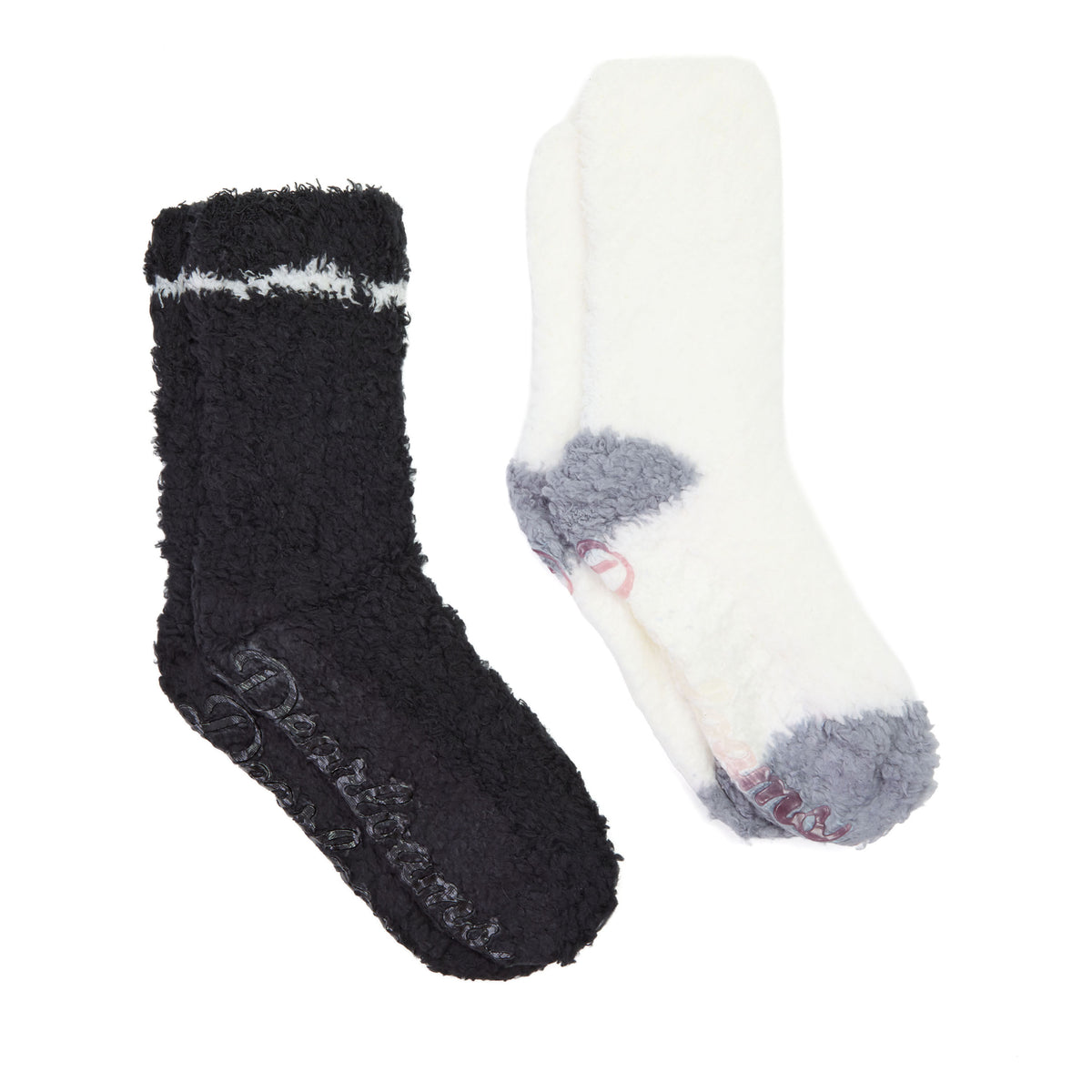 Ladies Solid Cozy Crew Sock 2 Pack - US 2773