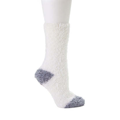 Ladies Solid Cozy Crew Sock 2 Pack - US 2773