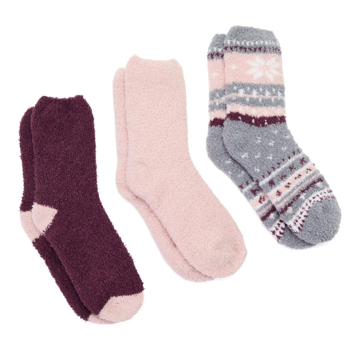 Ladies Cozy Crew Socks 3 Pack - US 3617