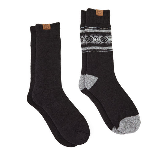 Men's Fair Isle Crew Socks-2 pack - US 4496