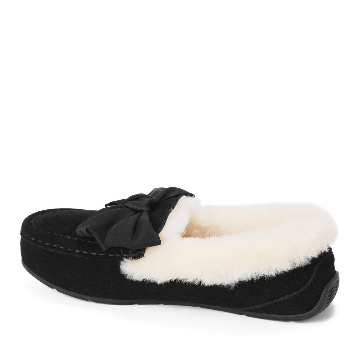 Women's Mel Dream Bow Genuine Shearling Moccasin - US 1219