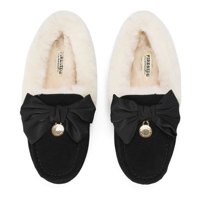 Women's Mel Dream Bow Genuine Shearling Moccasin - US 1219