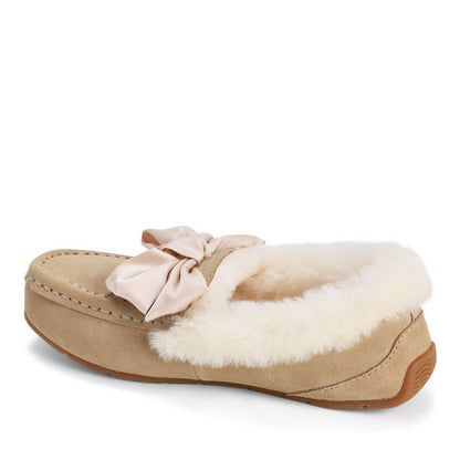 Women's Mel Dream Bow Genuine Shearling Moccasin - US 2919