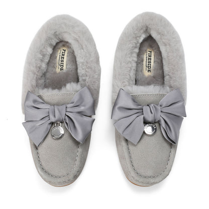 Women's Mel Dream Bow Genuine Shearling Moccasin - US 8590