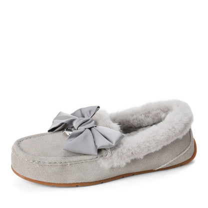 Women's Mel Dream Bow Genuine Shearling Moccasin - US 8590