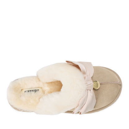 Women's Sydney Dream Bow Genuine Shearling Scuff - US 0936