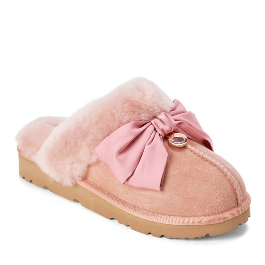Women's Sydney Dream Bow Genuine Shearling Scuff - US 2967