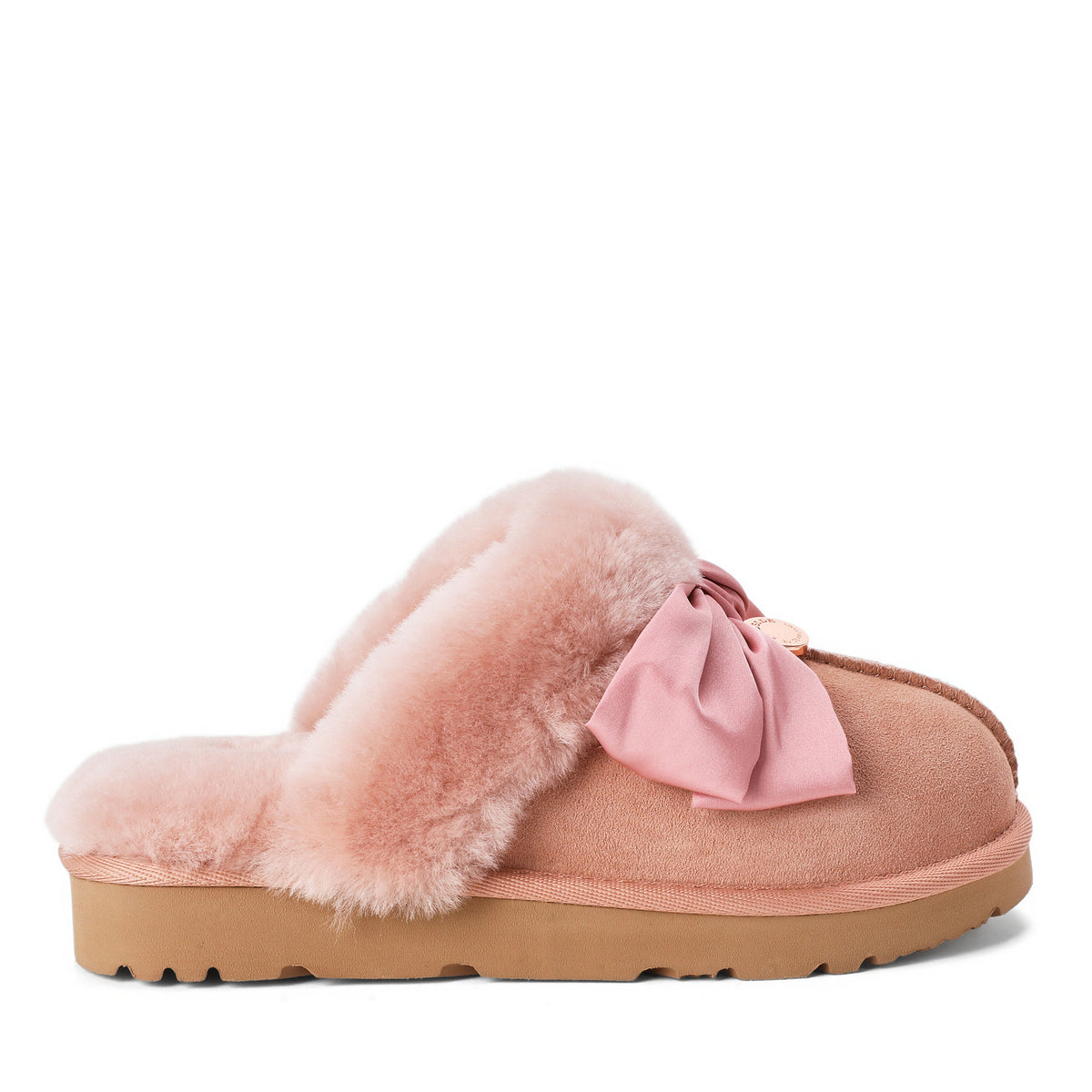 Women's Sydney Dream Bow Genuine Shearling Scuff - US 3288
