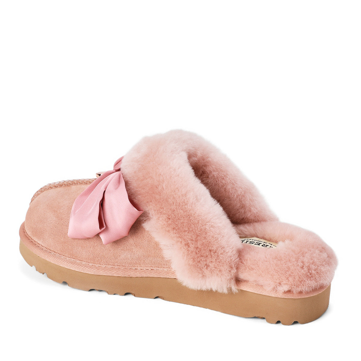 Women's Sydney Dream Bow Genuine Shearling Scuff - US 3288