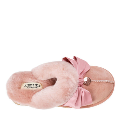 Women's Sydney Dream Bow Genuine Shearling Scuff - US 2967