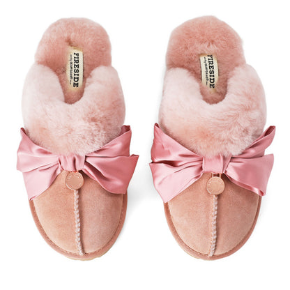 Women's Sydney Dream Bow Genuine Shearling Scuff - US 2967