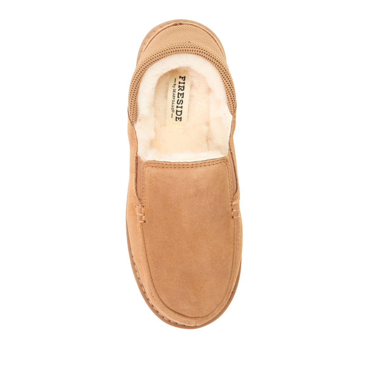 Women's Fireside by Dearfoams Suede Sport Knit Loafer - Water Resistant - US 9963