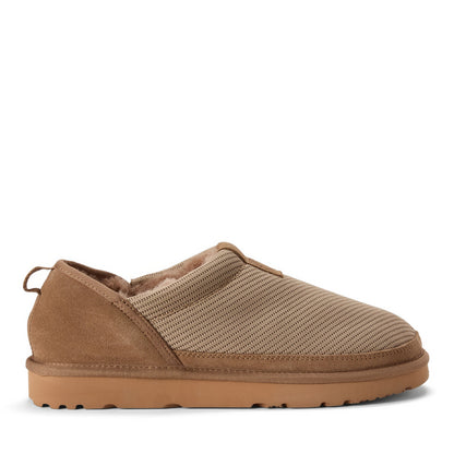 Women's Fireside by Dearfoams Sport Knit And Suede Slip On Shoetie - Water Repellent - US 2651