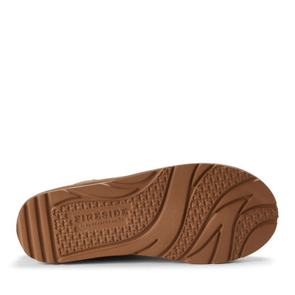 Women's Fireside by Dearfoams Sport Knit And Suede Slip On Shoetie - Water Repellent - US 2651