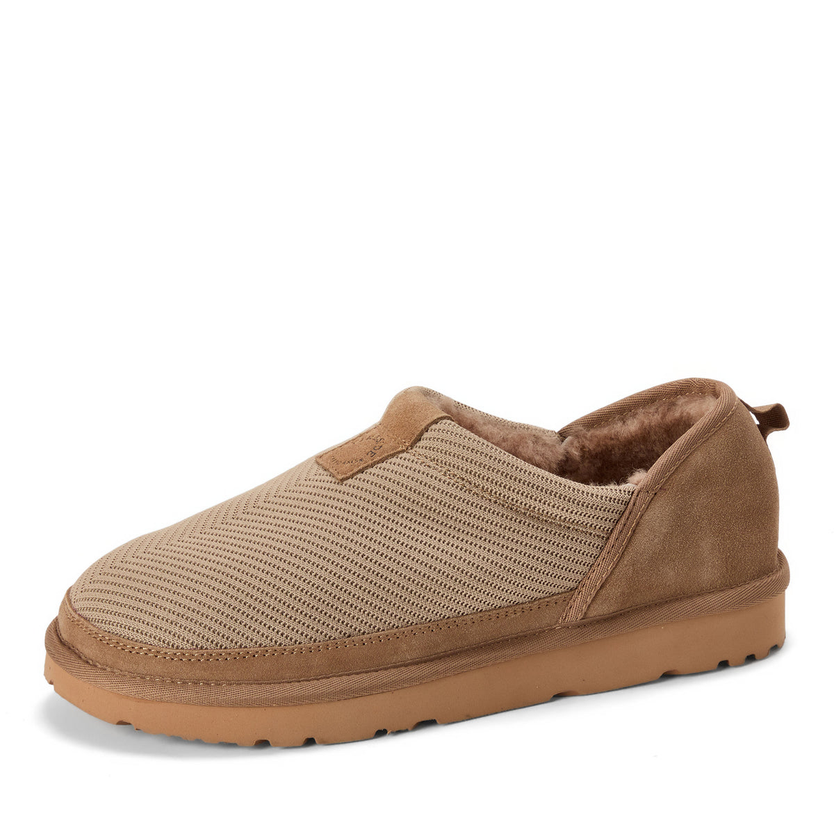 Women's Fireside by Dearfoams Sport Knit And Suede Slip On Shoetie - Water Repellent - US 2651