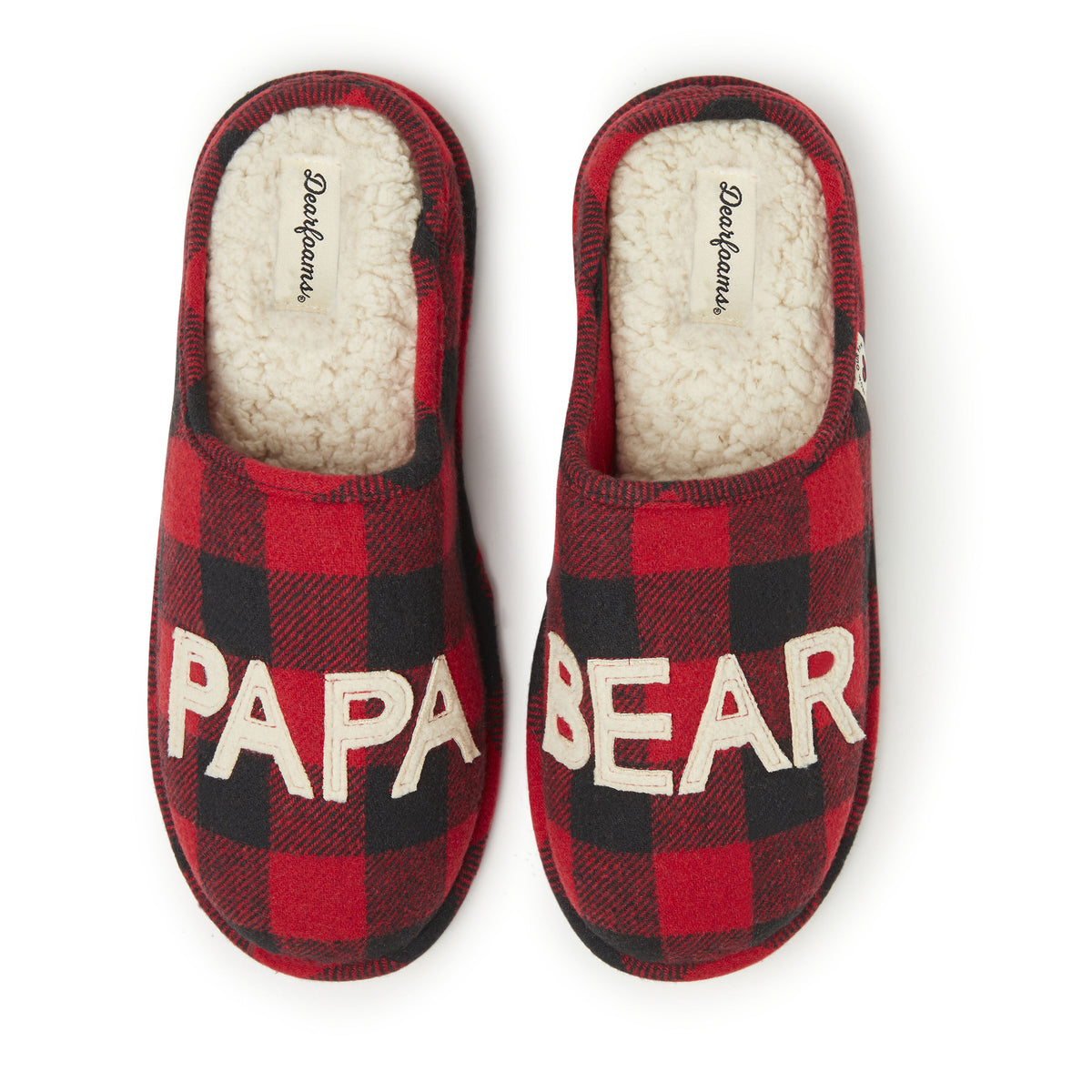 Men's Papa Bear Buffalo Check Clog Slipper - US 2137