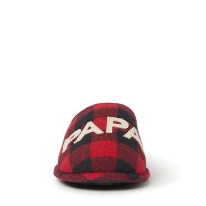 Men's Papa Bear Buffalo Check Clog Slipper - US 2137