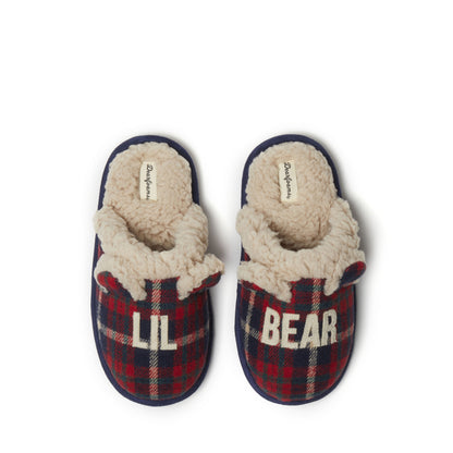 Kids Lil Bear Plaid Scuff - US 3627