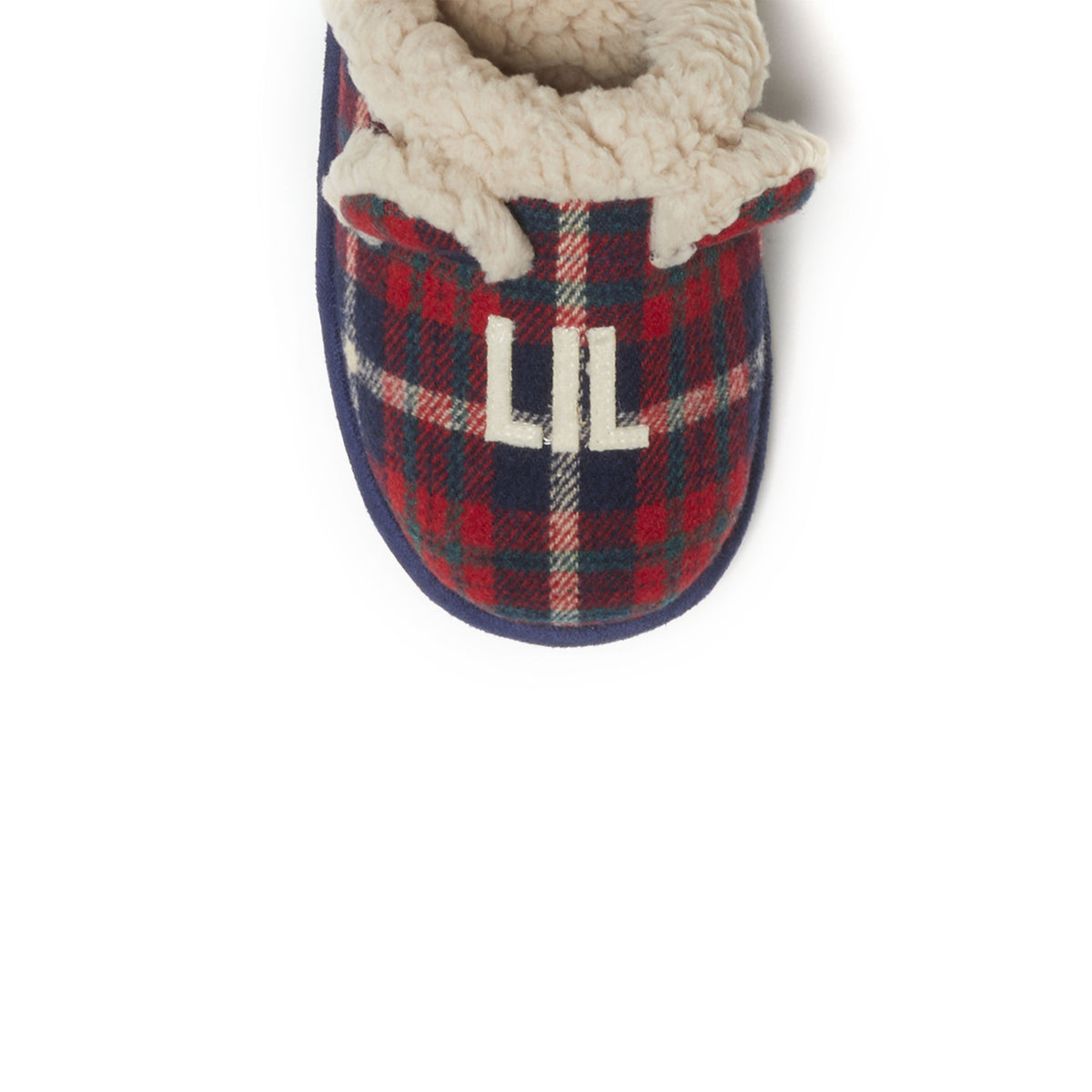Kids Lil Bear Plaid Scuff - US 3627