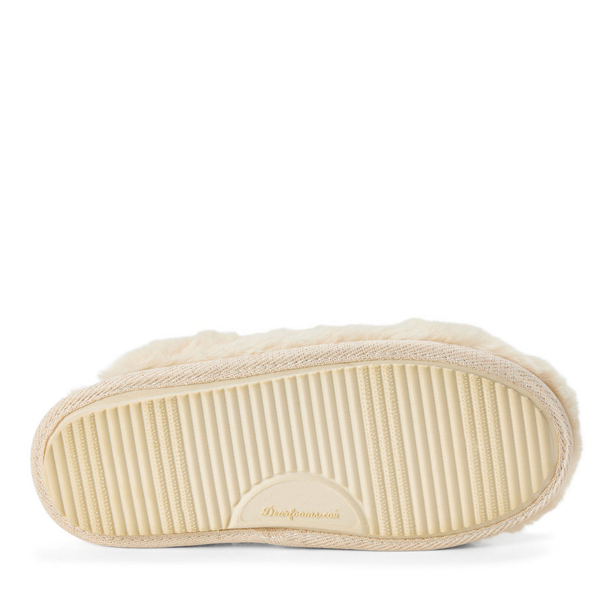 Women's Holiday Fur Shaped Tab Scuff - US 3379