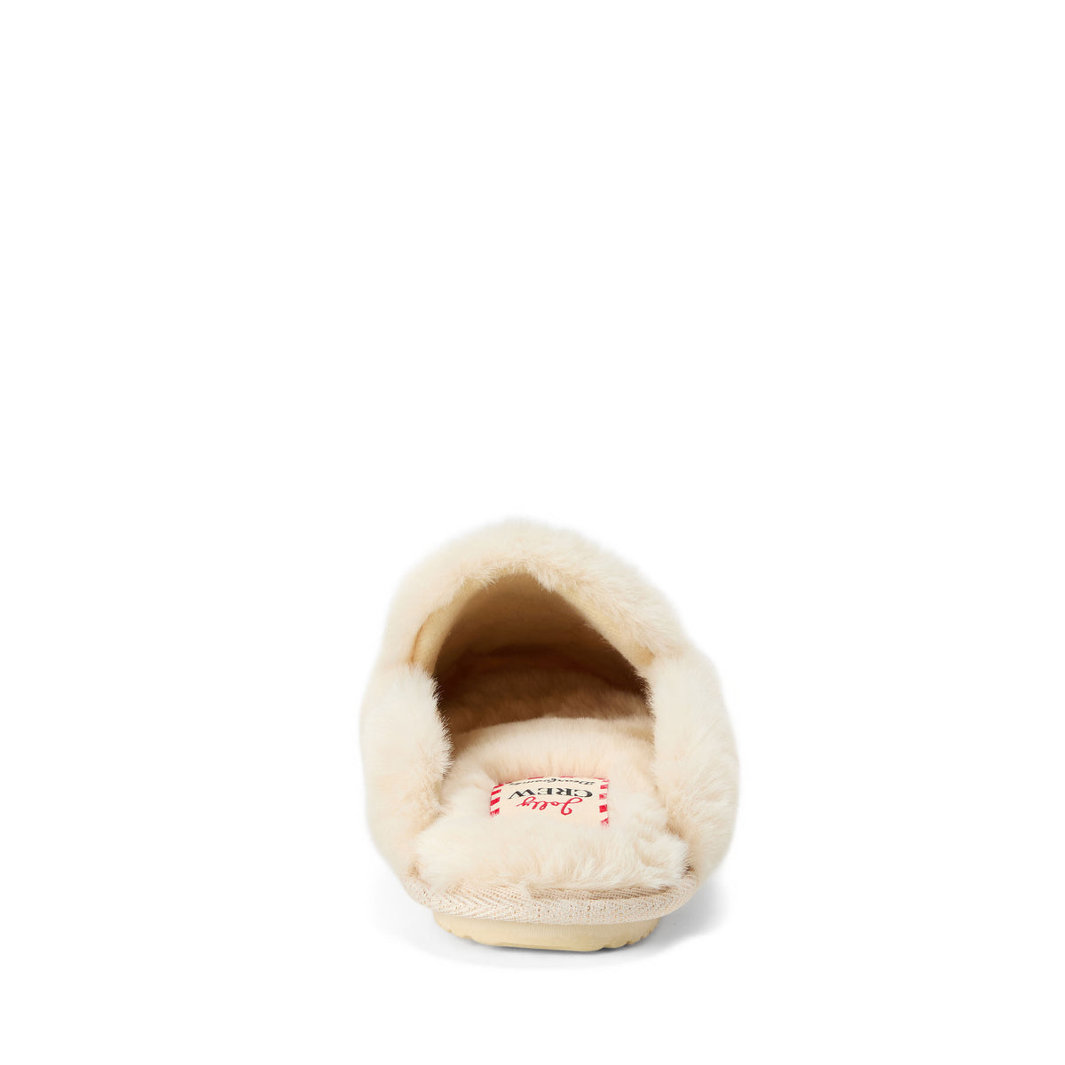 Women's Holiday Fur Shaped Tab Scuff - US 3379