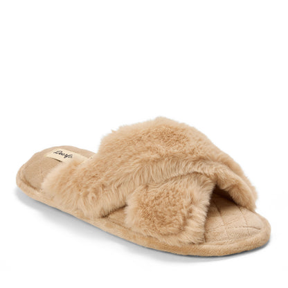 Women's Jessica Furry Crossband Slide Slipper - US 6536
