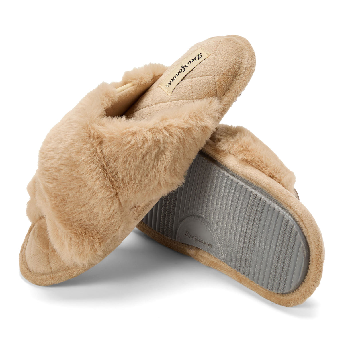 Women's Jessica Furry Crossband Slide Slipper - US 6536