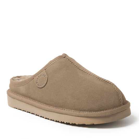 Women's Fireside by Dearfoams Greta Genuine Shearling Clog - Water Resistant - US 4618