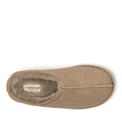 Women's Fireside by Dearfoams Greta Genuine Shearling Clog - Water Resistant - US 8167