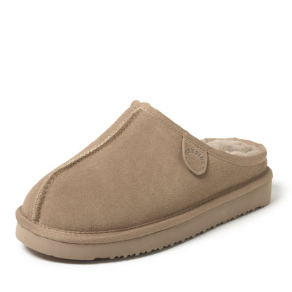 Women's Fireside by Dearfoams Greta Genuine Shearling Clog - Water Resistant - US 8167