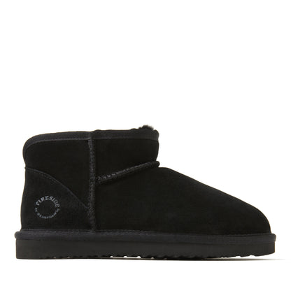 Women's Fireside by Dearfoams Riverland Genuine Shearling Micro Bootie - US 8846