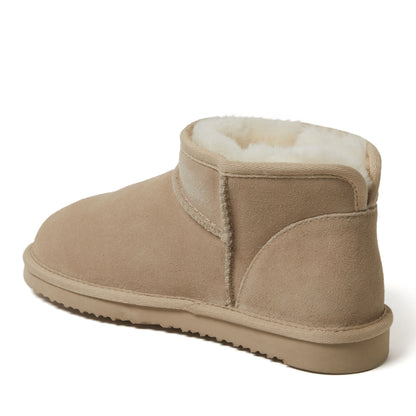 Women's Fireside by Dearfoams Riverland Genuine Shearling Micro Bootie - US 8032