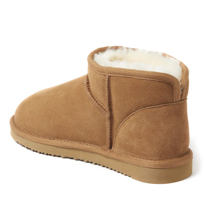 Women's Fireside by Dearfoams Riverland Genuine Shearling Micro Bootie - US 8092