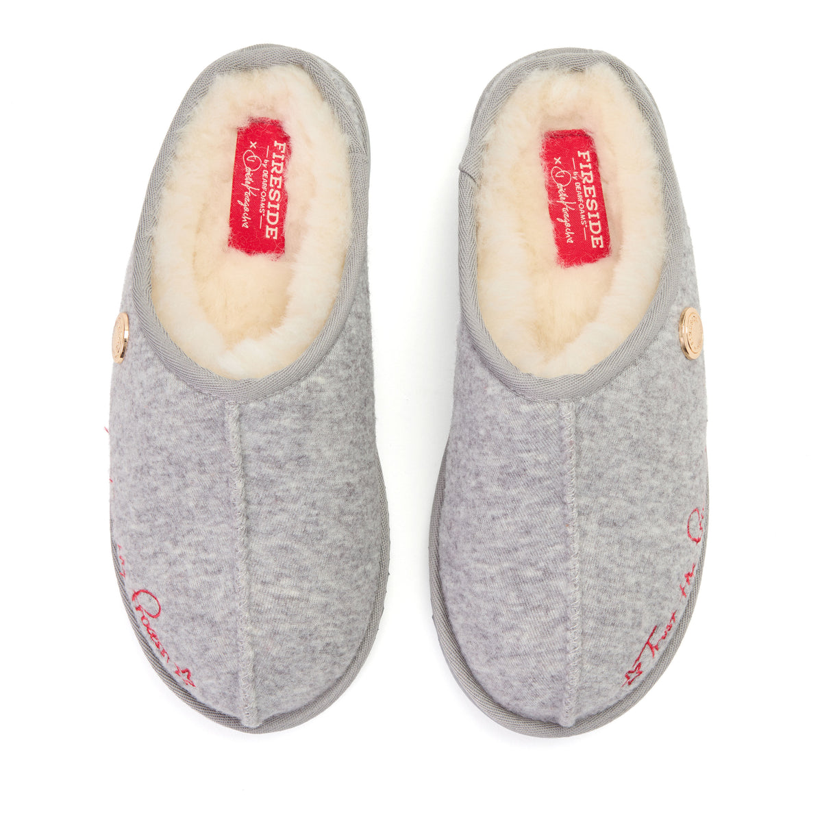 Daniella Karagach’s Women's Fireside Knit Shearling Clog - US 4974