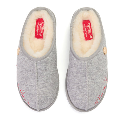 Daniella Karagach’s Women's Fireside Knit Shearling Clog - US 4974