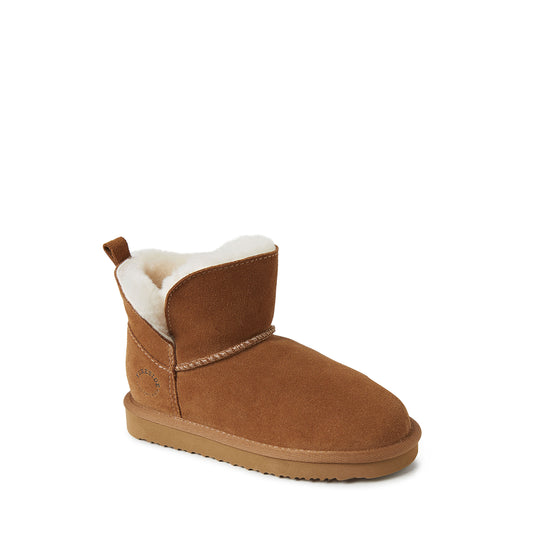 Kid's Fireside by Dearfoams Bunbury Genuine Shearling Boot - US 1209
