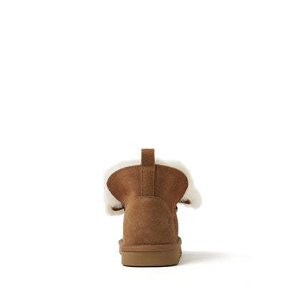 Kid's Fireside by Dearfoams Bunbury Genuine Shearling Boot - US 1209