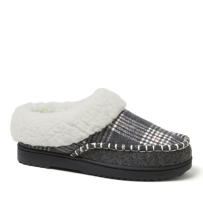 Women's Nyla Felted And Plaid Moc Toe Clog - US 3523