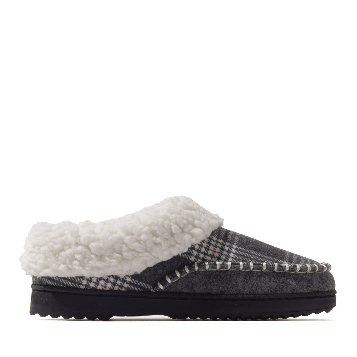 Women's Nyla Felted And Plaid Moc Toe Clog - US 3523